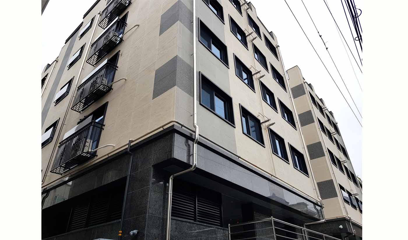 韓國首爾大興洞公寓商用住宅外裝飾（洞石、花崗巖）